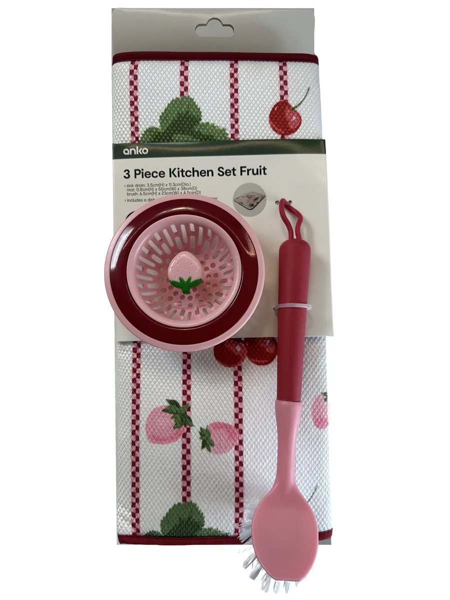 Three-piece kitchen cleaning set reference